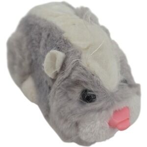Zhu Zhu Pets Kingston Hamster 2008 Gray White Interactive Toy - Tested